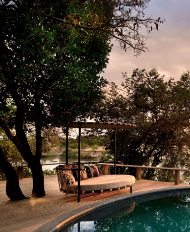 AndBeyond Grumeti Serengeti River Lodge view