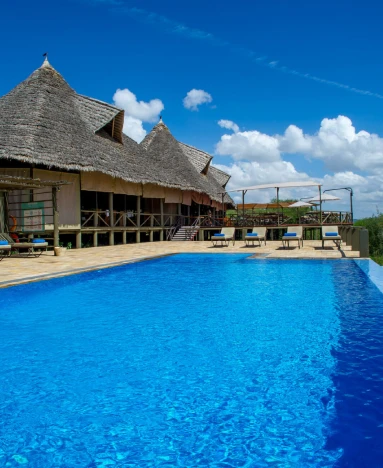 Lake Burunge Baobab Tented Camp pool view