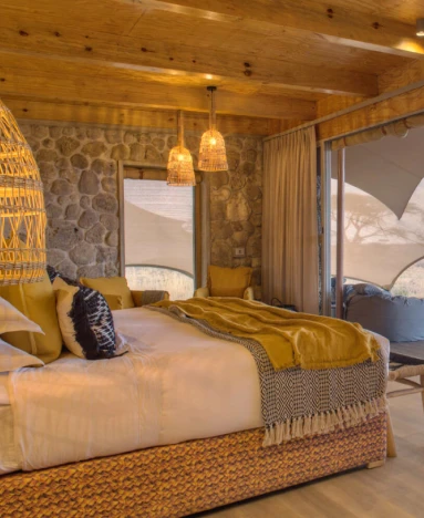 Namiri Plains Camp view