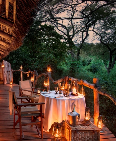 Ngorongoro Crater Lodge dining