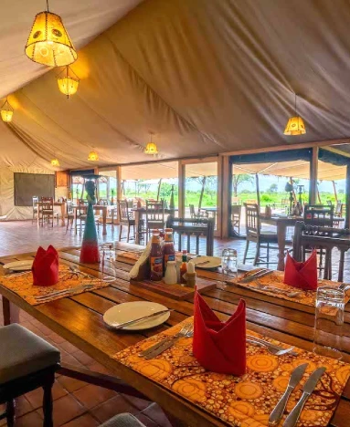 Tarangire Simba lodge dining